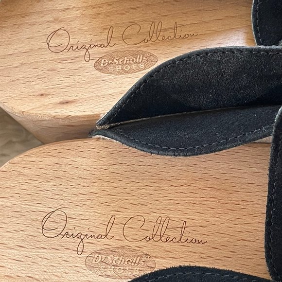 Dr. Scholl's Original Collection Black Suede Clogs - Picture 7 of 12